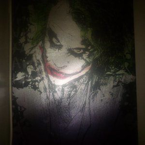 The Dark Knight Joker canvas wall art